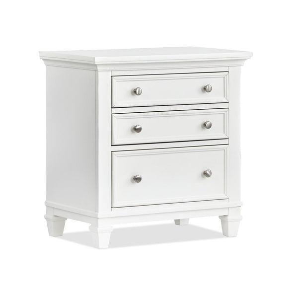 Magnussen Charleston 3-Drawer Nightstand B5611-01WH IMAGE 1