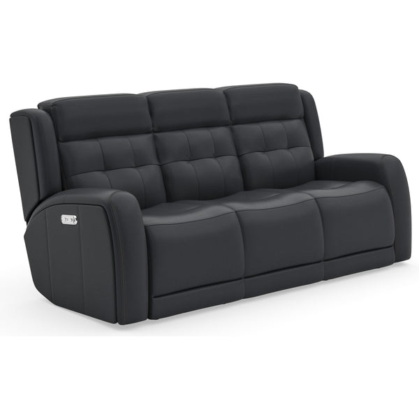 Flexsteel Grant Power Reclining Leather Match Sofa 1480-62PH 009-40 IMAGE 1