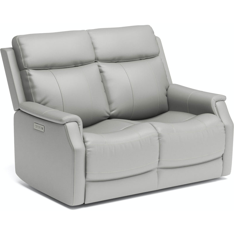 Flexsteel Easton Power Reclining Leather Match Loveseat 1520-60PH 072-01 IMAGE 1