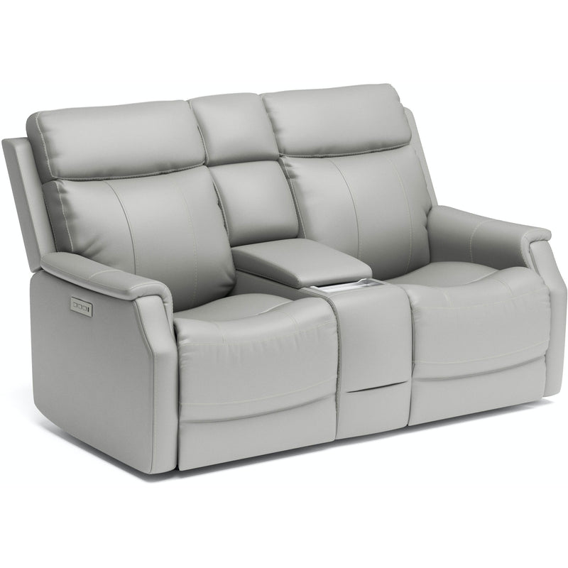 Flexsteel Easton Power Reclining Leather Match Loveseat 1520-64PH 072-01 IMAGE 1