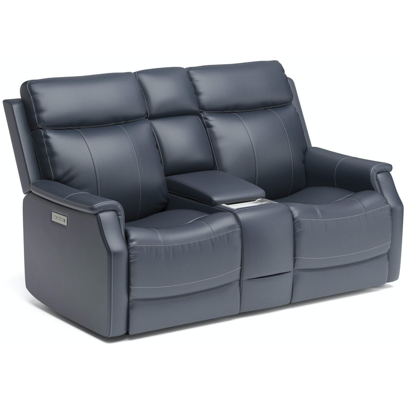 Flexsteel Easton Power Reclining Leather Match Loveseat 1520-64PH 072-40 IMAGE 1