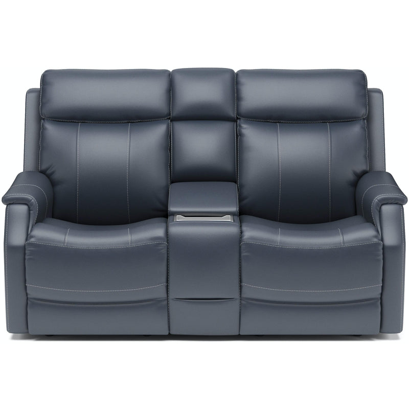 Flexsteel Easton Power Reclining Leather Match Loveseat 1520-64PH 072-40 IMAGE 2