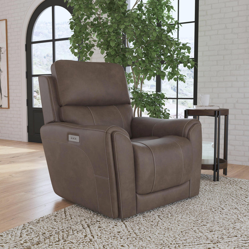 Flexsteel Carter Power Leather Look Recliner 1587-50PH 886-72 IMAGE 3