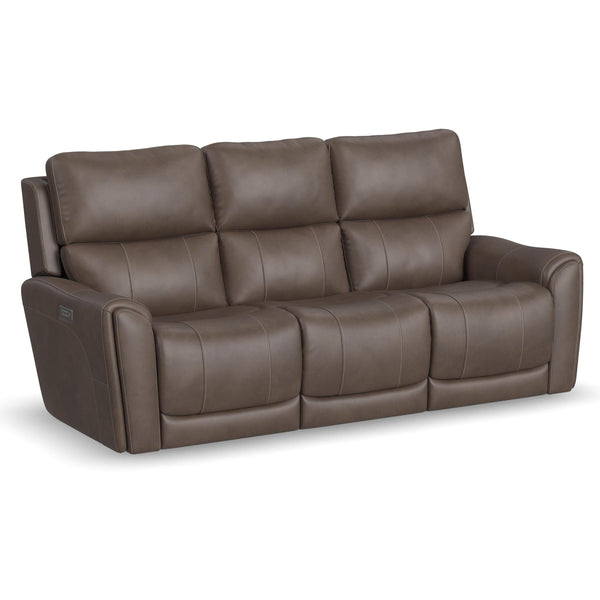 Flexsteel Carter Power Reclining Leather Look Sofa 1587-63PH 886-72 IMAGE 1