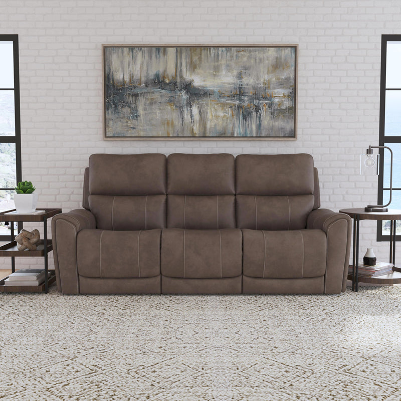 Flexsteel Carter Power Reclining Leather Look Sofa 1587-63PH 886-72 IMAGE 5