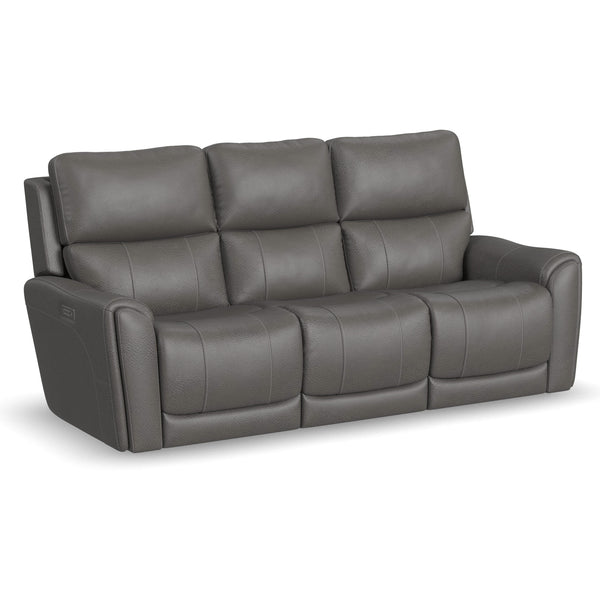 Flexsteel Carter Power Reclining Leather Look Sofa 1587-63PH 886-02 IMAGE 1