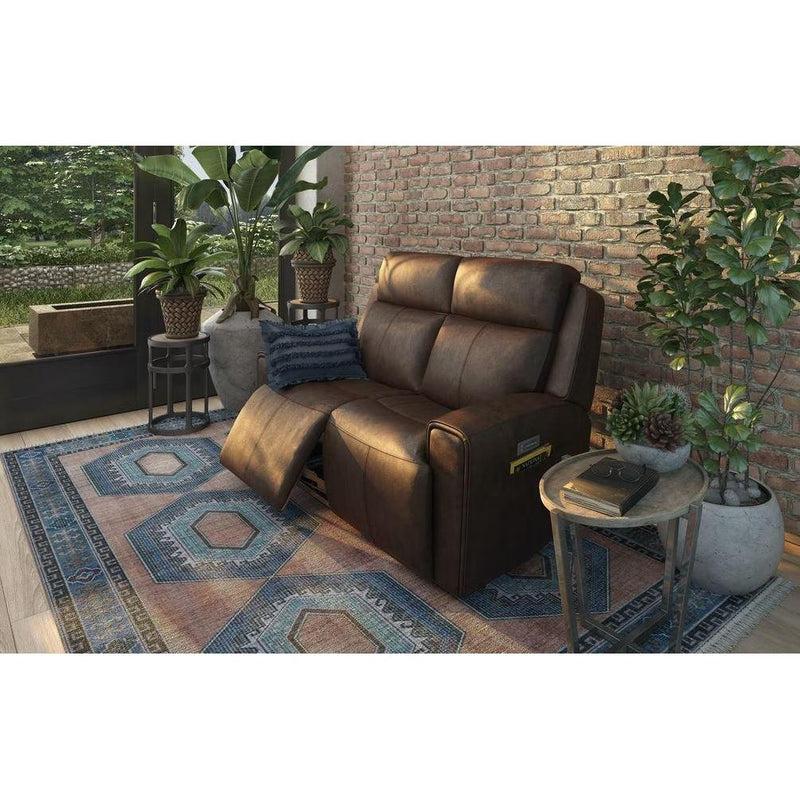 Flexsteel Barnett Power Reclining Leather Match Loveseat 1601-60PH 030-70 IMAGE 4