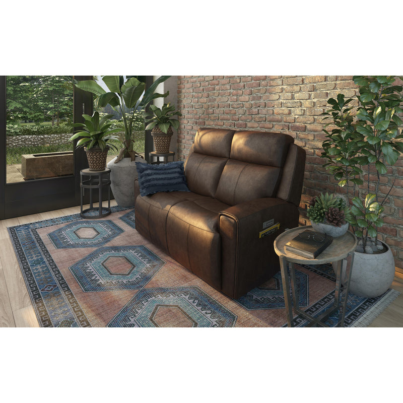 Flexsteel Barnett Power Reclining Leather Match Loveseat 1601-60PH 030-70 IMAGE 5