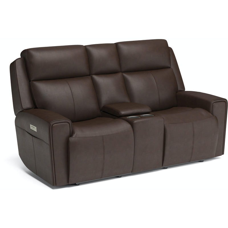 Flexsteel Barnett Power Reclining Leather Match Loveseat 1601-64PH 030-70 IMAGE 1