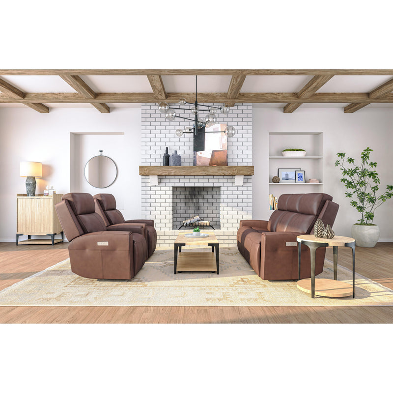 Flexsteel Barnett Power Reclining Leather Match Sofa 1601-62PH 030-54 IMAGE 5