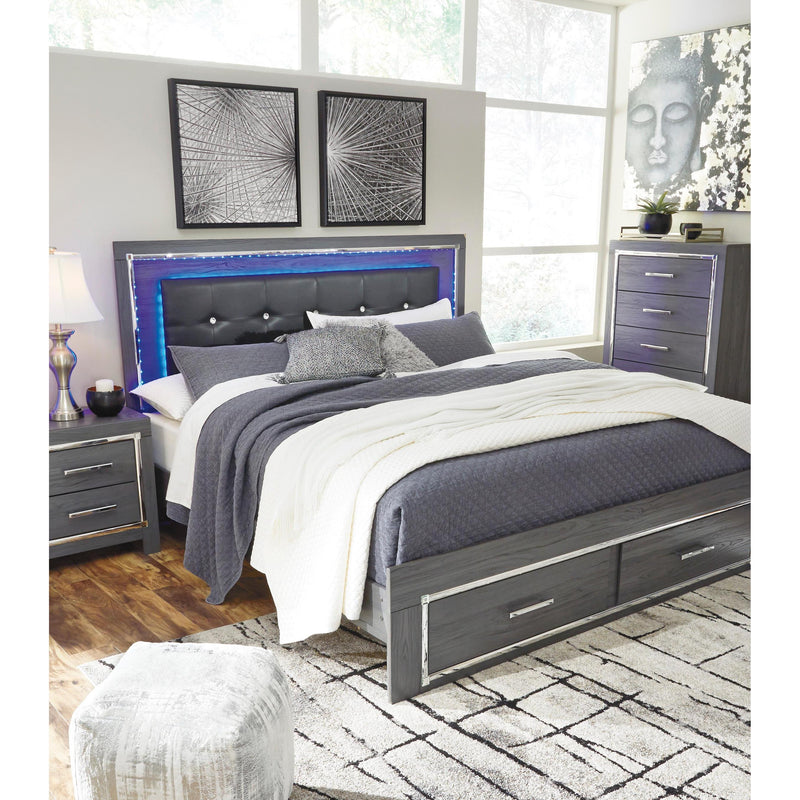 Signature Design by Ashley Lodanna King Panel Bed with Storage B214-56S/B214-58/B214-95/B100-14 IMAGE 10