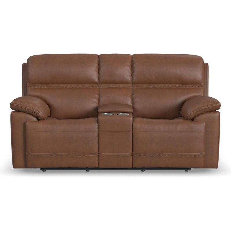 Flexsteel Jackson Power Reclining Leather Match Loveseat 1759-64PH 202-72 IMAGE 3