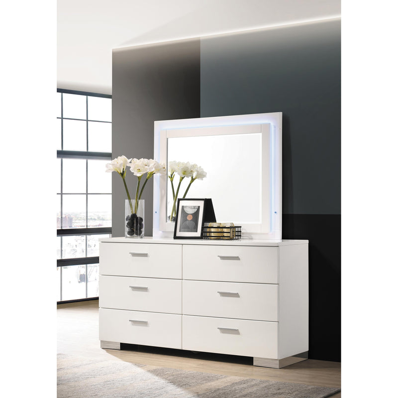 Coaster Furniture Felicity Dresser Mirror 203504LED IMAGE 3