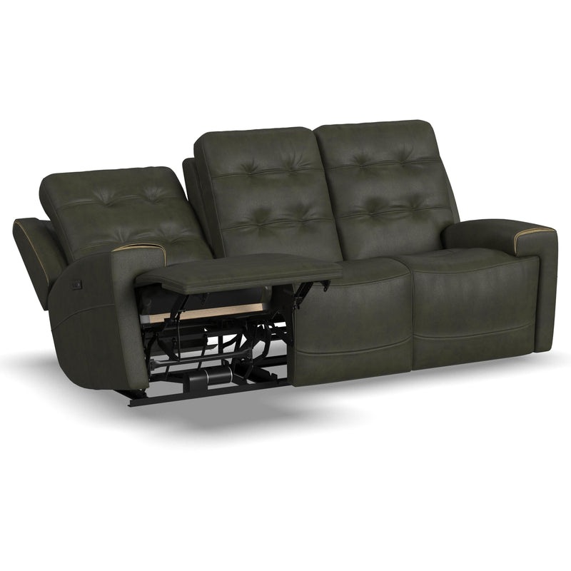 Flexsteel Iris Power Reclining Leather Match Sofa 1781-62PH 310-70 IMAGE 2