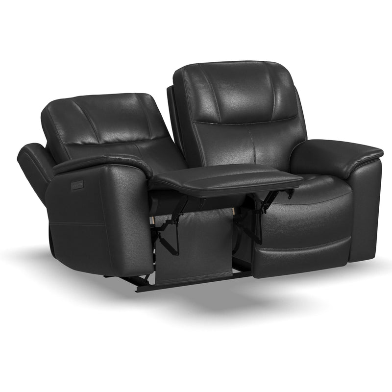 Flexsteel Crew Power Reclining Leather Match Loveseat 1783-60PH 633-00 IMAGE 2