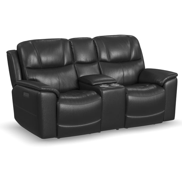 Flexsteel Crew Power Reclining Leather Match Loveseat 1783-64PH 633-00 IMAGE 1