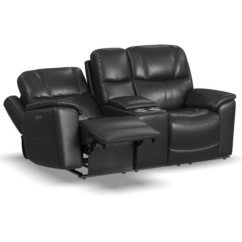 Flexsteel Crew Power Reclining Leather Match Loveseat 1783-64PH 633-00 IMAGE 2