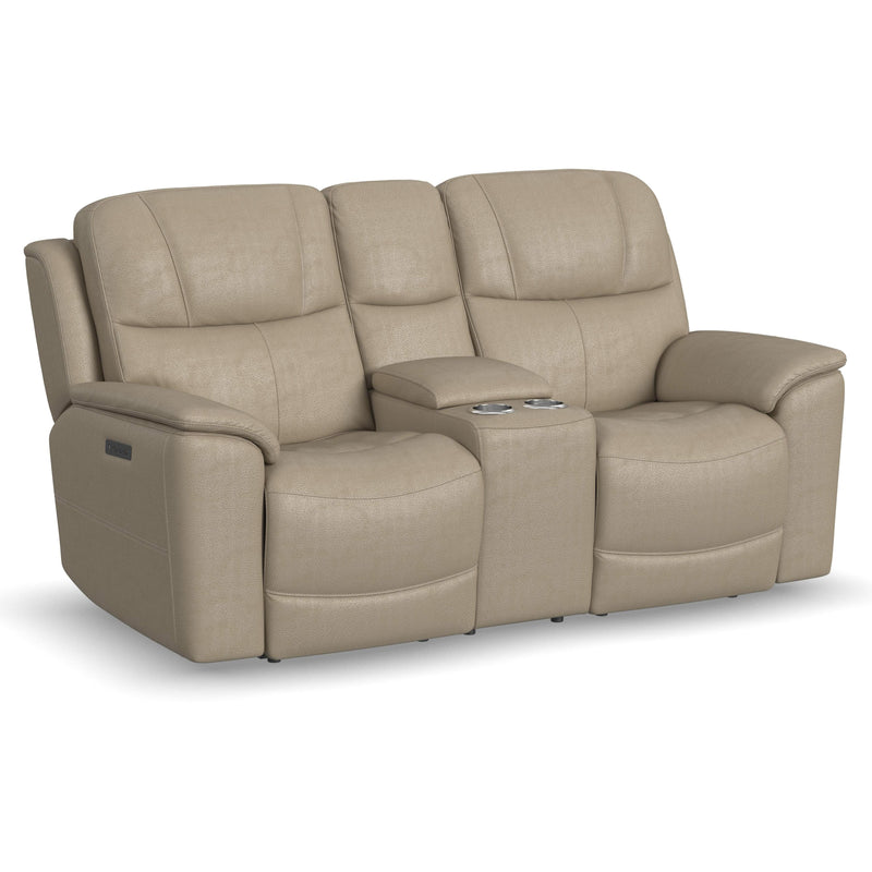 Flexsteel Crew Power Reclining Leather Match Loveseat 1783-64PH 633-01 IMAGE 1