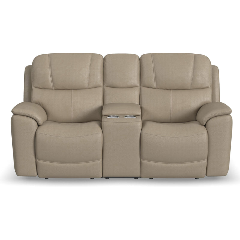 Flexsteel Crew Power Reclining Leather Match Loveseat 1783-64PH 633-01 IMAGE 3