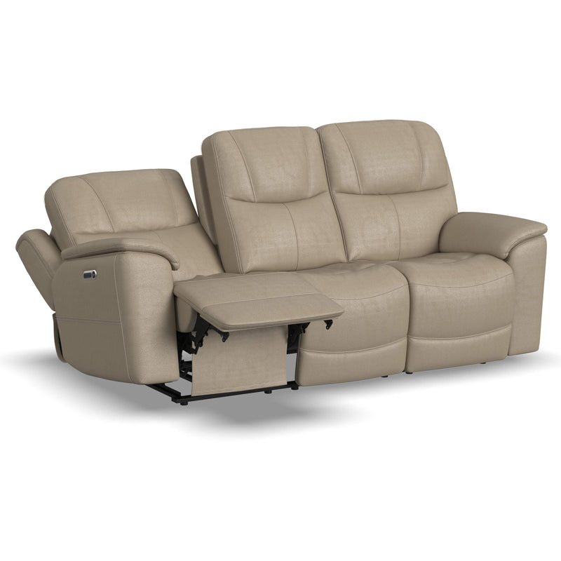 Flexsteel Crew Power Reclining Leather Match Sofa 1783-62PH 633-01 IMAGE 2