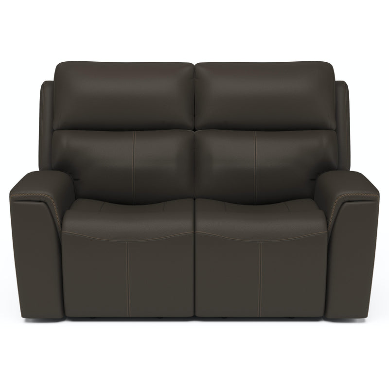 Flexsteel Jarvis Power Reclining Leather Match Loveseat 1828-60PH 009-70 IMAGE 2