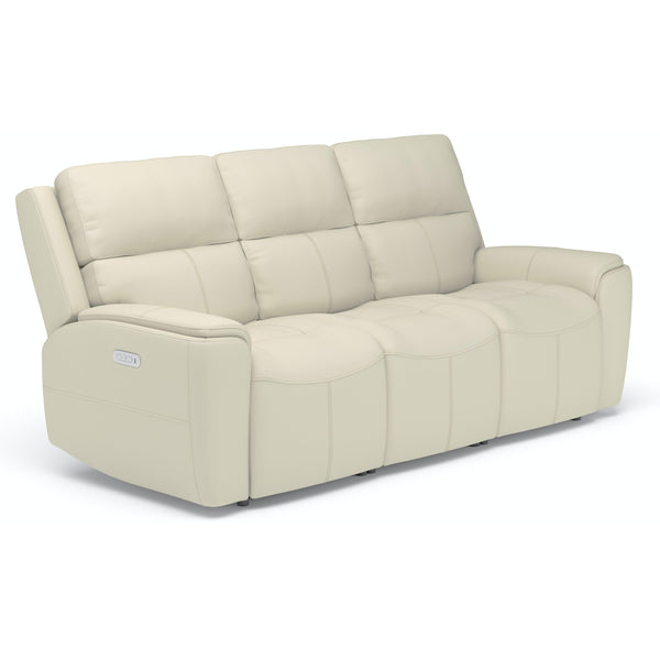 Flexsteel Ellis Power Reclining Leather Match Sofa 1844-62PH 009-14 IMAGE 1