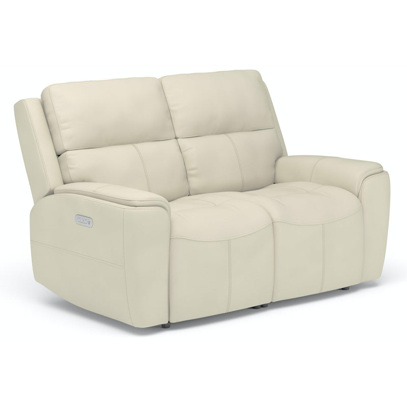 Flexsteel Ellis Power Reclining Leather Match Loveseat 1844-60PH 009-14 IMAGE 1