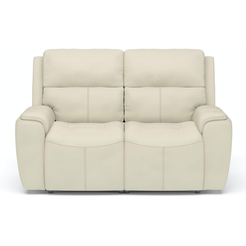 Flexsteel Ellis Power Reclining Leather Match Loveseat 1844-60PH 009-14 IMAGE 2