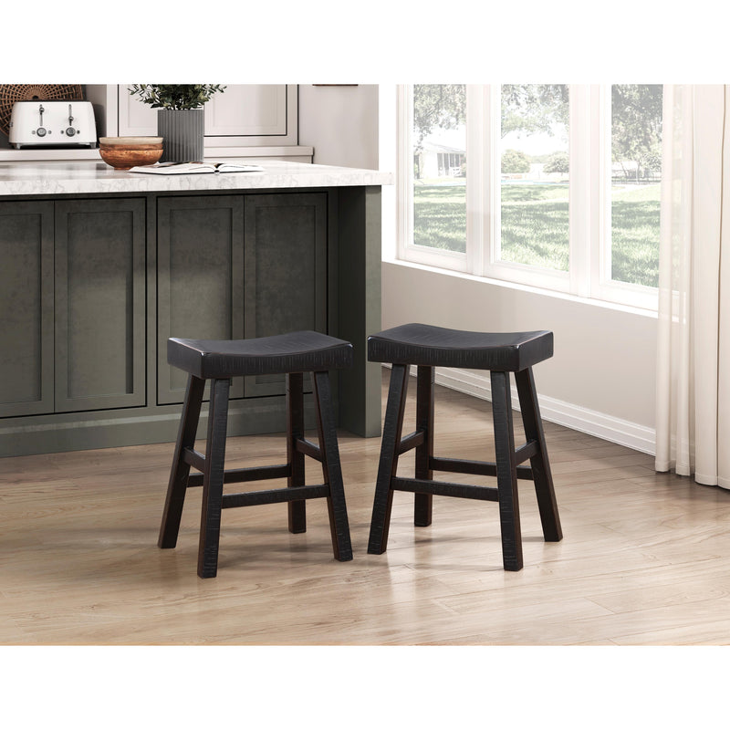 Homelegance Caspian Counter Height Stool 5687BLK-24 IMAGE 4