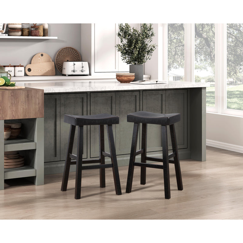 Homelegance Caspian Pub Height Stool 5687BLK-29 IMAGE 4