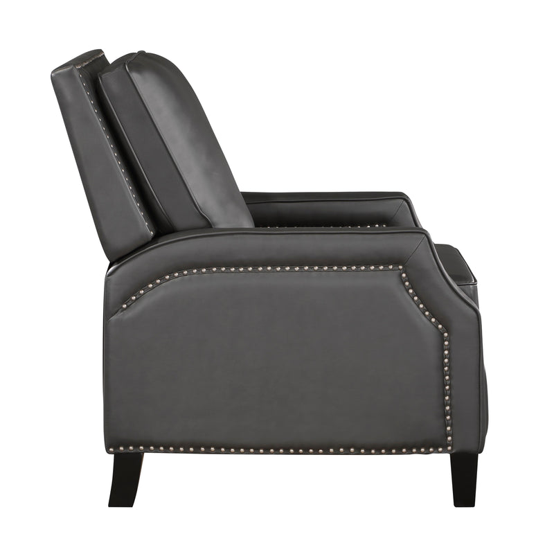 Homelegance Berenson Leather Look Recliner 8504GRY-1 IMAGE 3