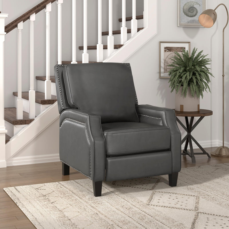 Homelegance Berenson Leather Look Recliner 8504GRY-1 IMAGE 7