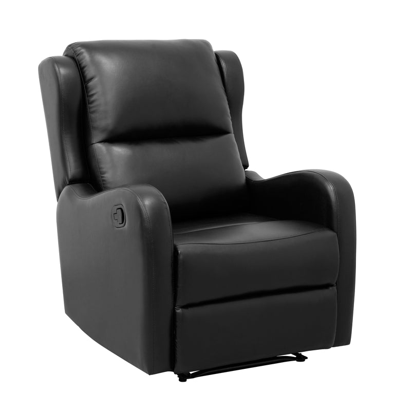 Homelegance Durant Leather Look Recliner 8527BLK-1 IMAGE 2