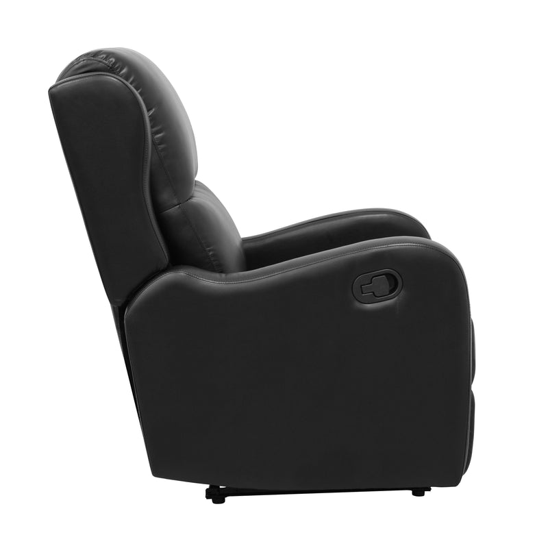 Homelegance Durant Leather Look Recliner 8527BLK-1 IMAGE 3