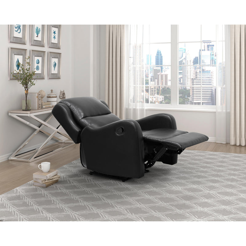 Homelegance Durant Leather Look Recliner 8527BLK-1 IMAGE 7