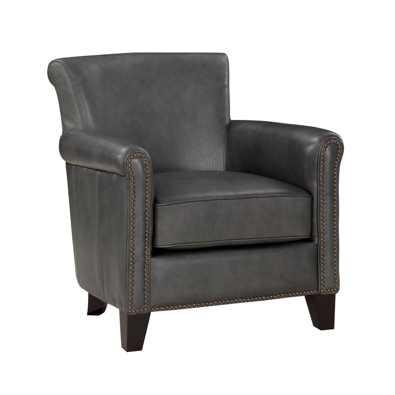 Homelegance Braintree Stationary Leather Accent Chair 9278GRY-1 IMAGE 2