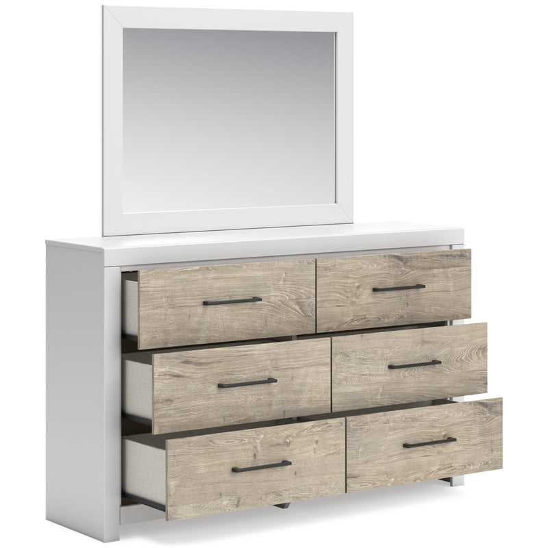 Signature Design by Ashley Charbitt 6-Drawer Dresser with Mirror B2035-31/B2035-36 IMAGE 2