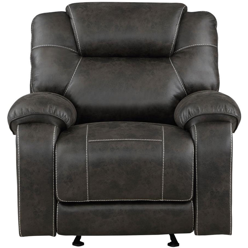 Homelegance Gainesville Glider Leather Look Recliner 8560PM-1 IMAGE 2