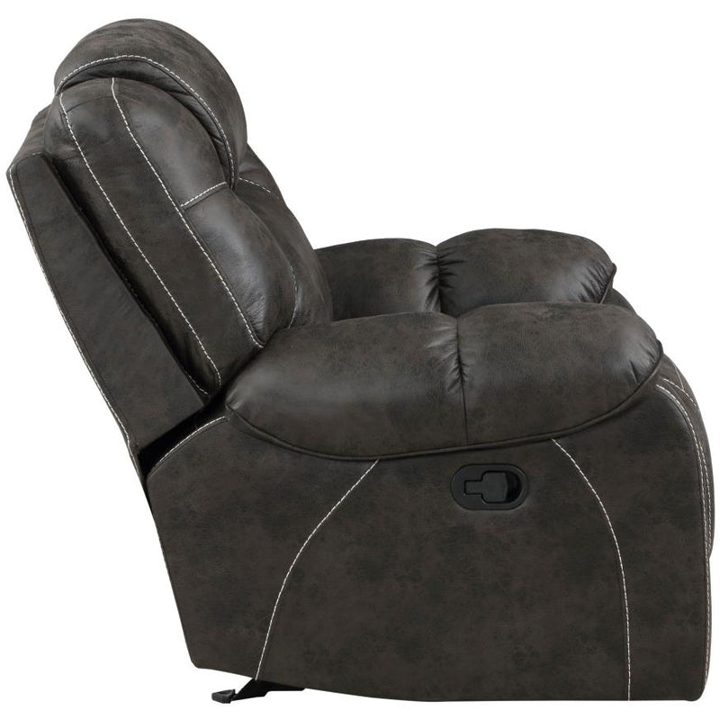 Homelegance Gainesville Glider Leather Look Recliner 8560PM-1 IMAGE 3