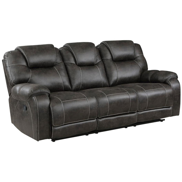 Homelegance Gainesville Reclining Leather Look Sofa 8560PM-3 IMAGE 1