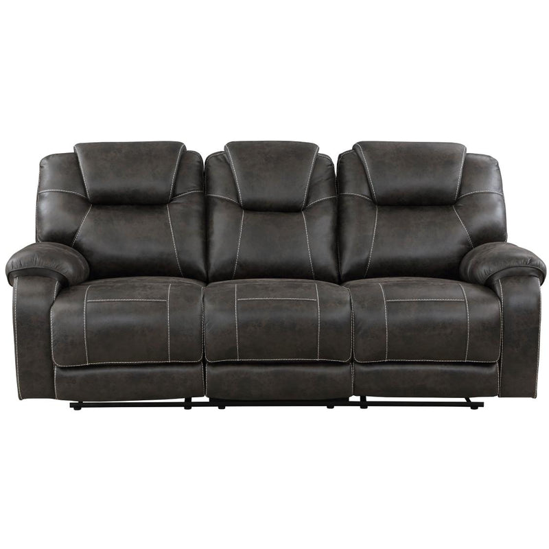 Homelegance Gainesville Reclining Leather Look Sofa 8560PM-3 IMAGE 2