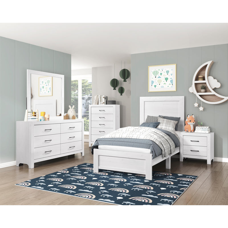 Homelegance Corbin Twin Bed 1534WHT-1 IMAGE 5