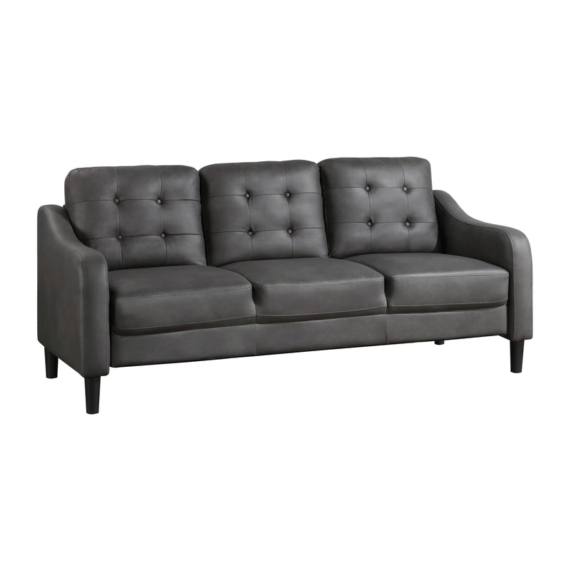 Homelegance Mallory Stationary Fabric Sofa 9489GRY-3 IMAGE 2