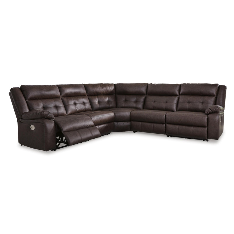 Signature Design by Ashley Punch Up Power Reclining Leather Look 5 pc Sectional 4270258/4270231/4270277/4270246/4270262 IMAGE 1