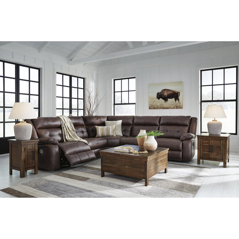 Signature Design by Ashley Punch Up Power Reclining Leather Look 5 pc Sectional 4270258/4270231/4270277/4270246/4270262 IMAGE 5