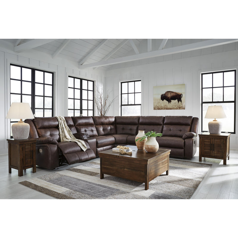 Signature Design by Ashley Punch Up Power Reclining Leather Look 6 pc Sectional 4270258/4270257/4270231/4270277/4270246/4270262 IMAGE 3