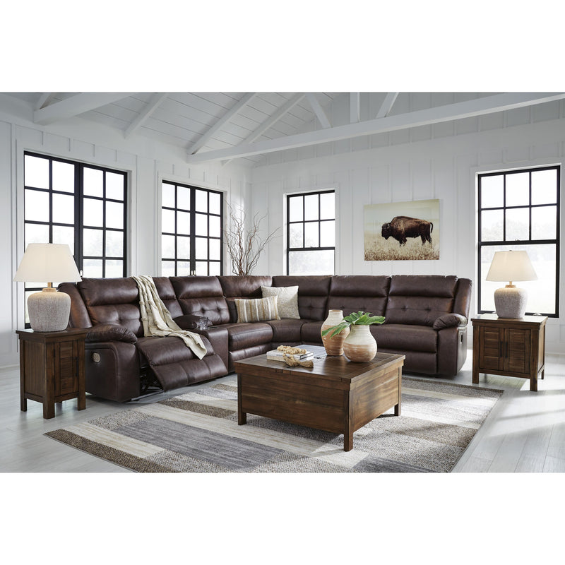 Signature Design by Ashley Punch Up Power Reclining Leather Look 6 pc Sectional 4270258/4270257/4270231/4270277/4270246/4270262 IMAGE 4