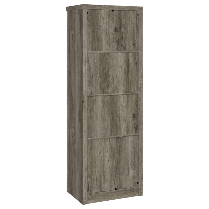 Coaster Furniture Burke 707726 3-Shelf Media Tower with Storage Cabinet - Grey Driftwood IMAGE 6