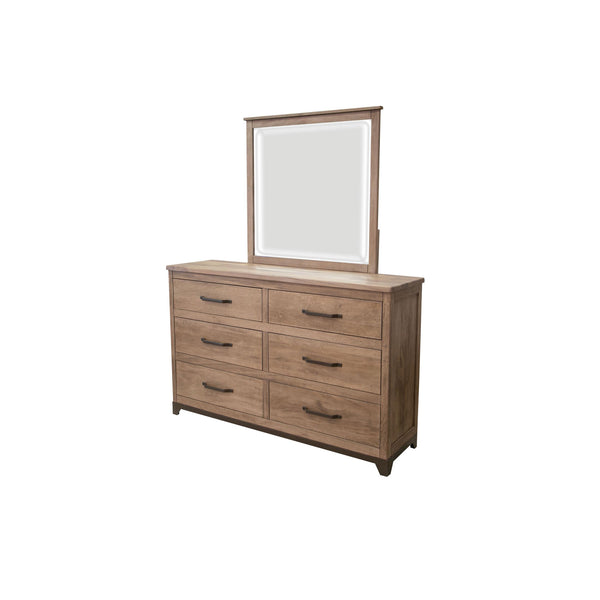 International Furniture Direct Natural Parota 6-Drawer Dresser IFD8681DSR IMAGE 1