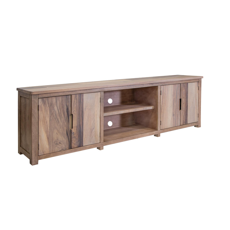 International Furniture Direct Natural Parota TV Stand IFD8681STN93 IMAGE 1